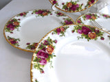 Royal Albert Old Country Roses Set Of 4 Salad Plates Made In England 1980s Tea Plate