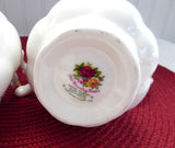 Royal Albert Old Country Roses 1980s Large Cream Sugar Bowl With Lid England