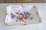 Dish Pair Royal Crown Derby Derby Posies 1980s Ring Dish Trinket Teabag Caddy