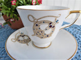 Tara Brooch Cup And Saucer Irish Royal Tara Jewel Ireland 1980s Tea Cup