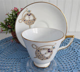 Tara Brooch Cup And Saucer Irish Royal Tara Jewel Ireland 1980s Tea Cup