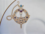 Tara Brooch Cup And Saucer Irish Royal Tara Jewel Ireland 1980s Tea Cup