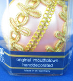 Boxed Pink Mouth Blown Glass Christmas Tree Ornament W Germany Inge Glas