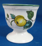 Pair Villeroy and Boch Egg Cups Jamaica Pattern Single Pedestal Eggcups 1980s