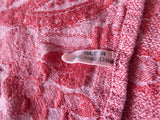 Pair red Fruit Jacquard Weave Dish Towels 1980s Tea Towels Paisleys Cotton