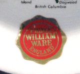Dish Provincial Flowers Emblems Of Canada Prince William Ware 1980s England