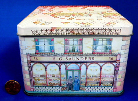 Tea Tin Saunders Victorian Bakery City Of London Museum Shop Tin 1980s