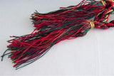 Pair Tassels Christmas Colors 1980s Red Gold Green Holiday Ornaments Napkin Rings