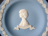 Plate Pair Charles Diana Royal Wedding Wedgwood Blue Jasperware 1981