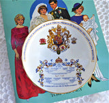 Aynsley Comport Charles Diana Royal Wedding 1981 Coat Of Arms Genealogy Bowl