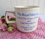 Mug Royal Wedding Prince Charles and Lady Diana Princess Di 1981 Coat Of Arms