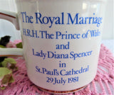 Mug Royal Wedding Prince Charles and Lady Diana Princess Di 1981 Coat Of Arms