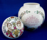 Tea Caddy Charles And Diana Royal Wedding Masons Ceramic 1981