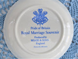 Small Plate Charles Diana Royal Wedding 1981 Coat Of Arms Bone China