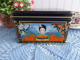 Mandarin Orange Spice Tea Tin 1982 Celestial Seasonings Tea Storage Asian Oranges Geisha