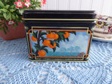 Mandarin Orange Spice Tea Tin 1982 Celestial Seasonings Tea Storage Asian Oranges Geisha