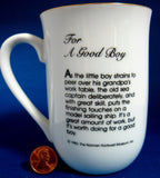 Mug Norman Rockwell Museum The Good Boy With Grandfather Shipbuilding 1982