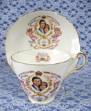 Teacup Birth Of Prince William Charles Diana Cup And Saucer 1982 Bone China