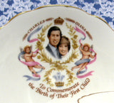 Teacup Birth Of Prince William Charles Diana Cup And Saucer 1982 Bone China