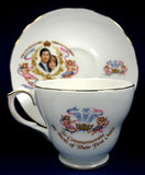 Prince William Birth Charles And Diana Cup And Saucer 1982 Bone China