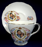Prince William Birth Charles And Diana Cup And Saucer 1982 Bone China