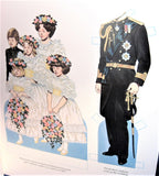 Paper Dolls Book Prince Charles Princess Diana 1985 Engagement Wedding William Harry