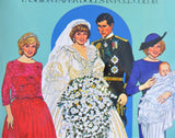 Paper Dolls Book Prince Charles Princess Diana 1985 Engagement Wedding William Harry