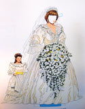 Paper Dolls Book Prince Charles Princess Diana 1985 Engagement Wedding William Harry