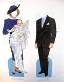 Paper Dolls Book Prince Charles Princess Diana 1985 Engagement Wedding William Harry