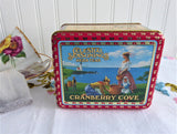Vintage Cranberry Cove Tea Tin 1985 Celestial Seasonings Tea Storage Ocean Scene