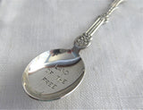 Souvenir Spoon Silver USA Eagle Finial Land Of The Free 1987 Holland