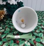 Green Lladro Christmas 1988 Bell Santa Sleigh Reindeer Christmas Ornament Holiday Decor