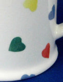 Moorland Ironstone Mug Hand Painted Hearts Chelsea 1988-1992