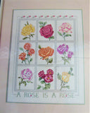 Cross Stitch Kit A Rose Is A Rose Unopened 1988 Thread Chart Aida Needle Dimensions