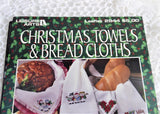 Holiday Cross Stitch Charts 3 Bread Cloths Booklets 1990 Patterns Leisure Arts Christmas Color