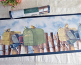 Wallpaper Border Birds Mailboxes Country 21 Feet X 9 Inches 1990s Unused Roll