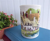 Dunoon Mug English Thatched Cottages Village Stoneware 1990s