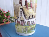 Dunoon Mug English Thatched Cottages Village Stoneware 1990s