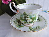 May Lily Of The Valley Cup And Saucer Royal Albert Flower Of The Month 1970s