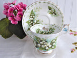 May Lily Of The Valley Cup And Saucer Royal Albert Flower Of The Month 1970s