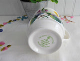 RHS Queens Mug Buttercups Pink Lavender Flowers English Bone China 1990s Lilian Snelling