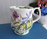 Mug Buttercups Harebells Clover Buttercups English Bone China 1990s RHS Queens