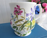 Mug Buttercups Harebells Clover Buttercups English Bone China 1990s RHS Queens