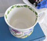 Mug Buttercups Harebells Clover Buttercups English Bone China 1990s RHS Queens
