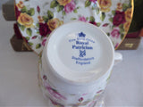Pretty Rose Chintz Teacup Royal Patrician England Bone China Multicolor Roses
