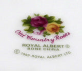 Footed Bowl Royal Albert Old Country Roses Round 1990s Pedestal 6.75 Inches