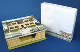 Boxed Memo Set House Picket Fence 150 Sheets Note Paper In Caddy 1990s Unopened