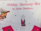 Cut And Sew Christmas Vest Panel Holiday Harmony Music Fabric Traditions 1 Panel