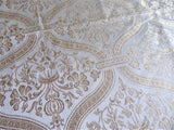 Fancy Gold Damask Tablecloth 70 By 84 Dinner Party Holiday Wedding Tea Party