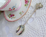Teapot Topped Silver Tea Spoon 1990s Cute Silverplated spoon